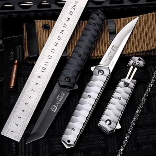 Cool Edc Folding Knife Outdoor Knife Field Survival Mini Knife Self-defense Fruit Knife Broken Window Tail Portable Back Clip