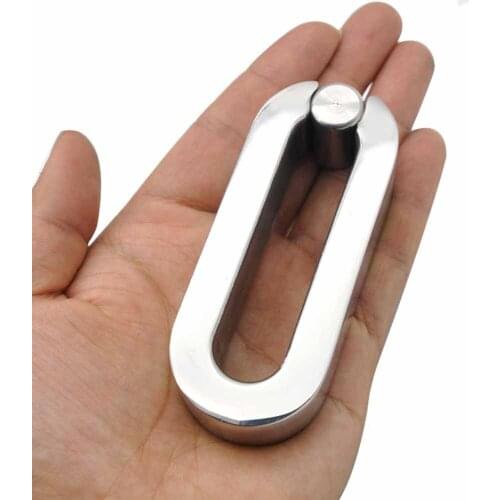Manyjoy Stainless Steel Heavy Ball Stretcher Scrotal Bondage Scrotum Pendant Testicle Lock,Cock Ring For Men Sex toys