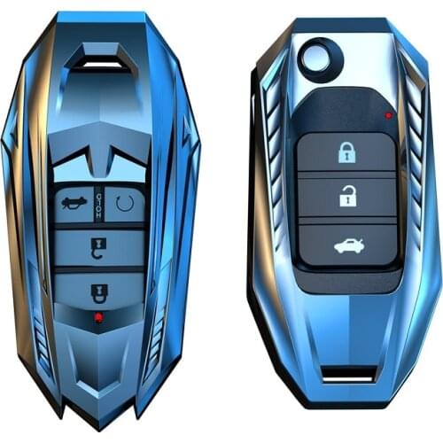 Metal Car Remote Key Cover Key Case For Honda Civic CR-V HR-V Accord Jade Crider Odyssey 2015- 2018 Remote Protector