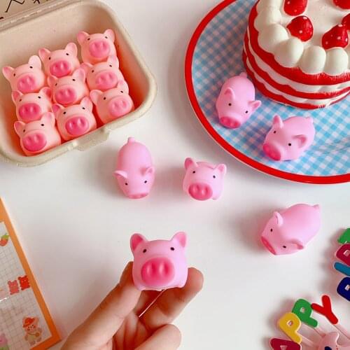 Simulation Stress Relief Toys Cute Pink Pig Toy Kids Adult Play Vent Toys For Gift Decompression Squeeze Toy Antistress Vent Toy