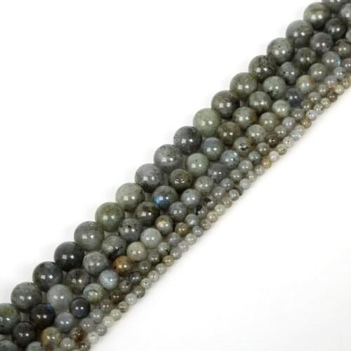 Fashion Natural White Stone Flash Round Loose Spacer Beads 4/6/8/10/12mm Pick Size Hole 1mm For Jewelry Making DIY Necklace