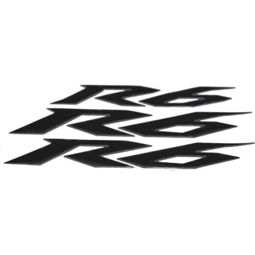 KODASKIN Motorcycle 3D Raise R6 Emblem Stickers Decal for Yamaha YZF600 R6
