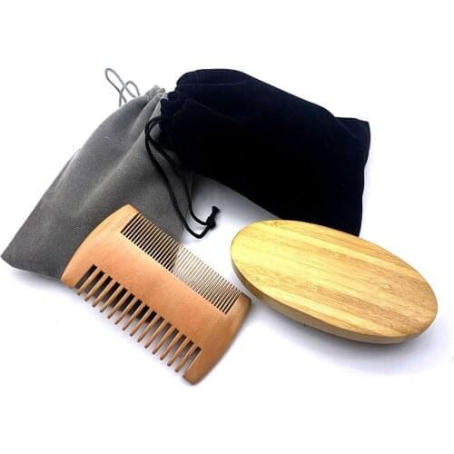 Natural Boar Bristle Beard Brush For Men Bamboo Face Massage That Works Wonders To Comb Beards and Mustache Drop shipping