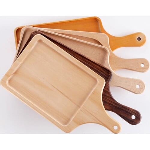 2021 New Wooden Sushi Tray Drink Coffee Pastry Beech Snacks Wooden Plate Pizza Plate Japanese Style Tableware Support Wholesale