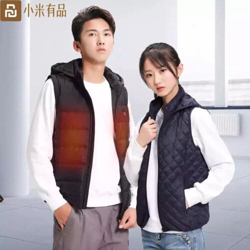 New Youpin PMA Graphene Heating Vests Men Women Winter Electric Thermal Clothing Waist Coat Jacket For Outdoor Home Office