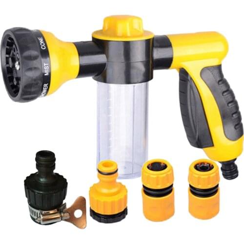 Car Wash Foam Gun Soap Dispenser Watering Hose Nozzle for Watering Plants Lawn Patio Showering Pet Car Washing Tool