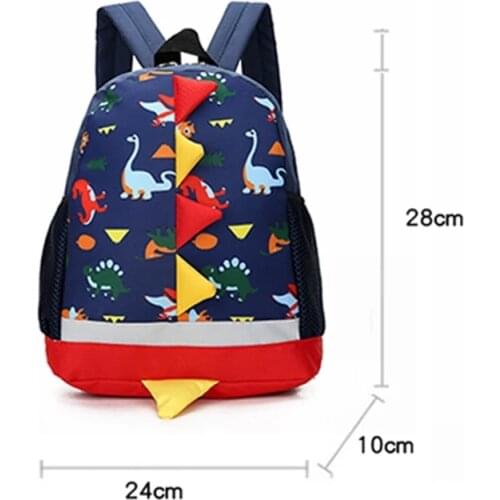 Cute Dinosaur Cartoon Backpack for Kids, Kindergarten Backpack for Boys and Girls, 3-4-6 Years Infant School Bags