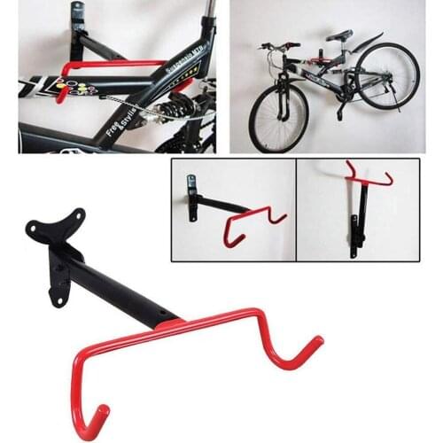Fold Down Bicycle Storage Rack Wall Mounted Bike Hanger Hook Solid Steel Bicycle Wall Hanging Hook Heavy Duty Bicycle Racks