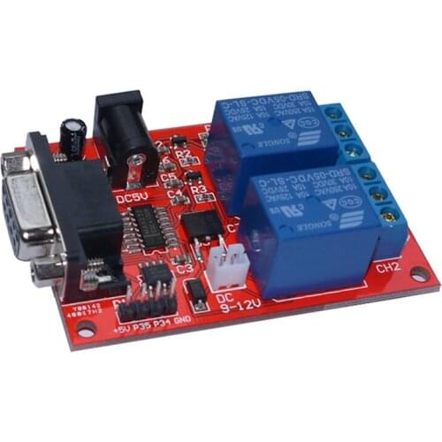 SR-104A Serial Port Control 2-Channel Relay Module Delay Relay MCU Controller Finished Board