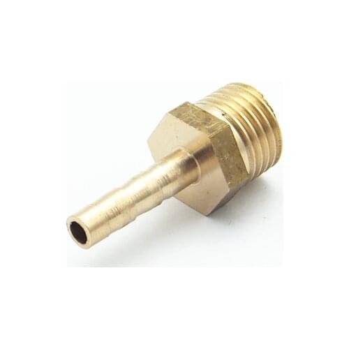 4mm Long Hose Barb x 1/4" Male BSP Thread Brass Barbed Pipe Fitting Coupler Connector Adapter For Fuel Gas Water