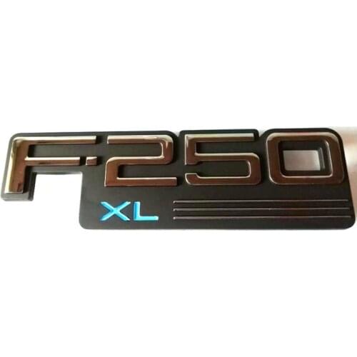 ABS F250XL F-250XL With Blue XL Auto Emblem Badge