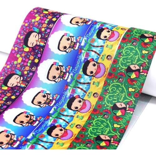 50 yard mexican printed grosgrain ribbon 30579