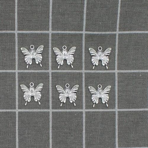 8pcs/lot 23mm New Product Zinc Alloy Butterfly Pendant Connectors For DIY Making Metal Choke Necklaces Jewelry X1866