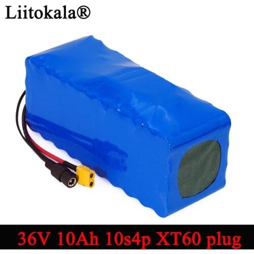 LiitoKala 36V 10000mAh 500W High Capacity 18650 Lithium Battery pack Balance car Motorcycle Electric Car Bicycle Scooter