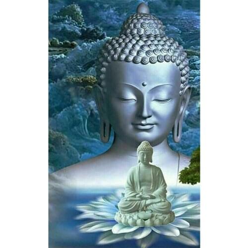 5D DIY Diamond Painting Full Square/Round Drill "Religious Buddha" Diamond Embroidery Cross Stitch Mosaic Home Decoration Gifts