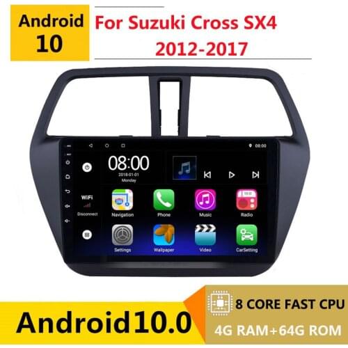 2 din 8 core android 10 car radio auto stereo for Suzuki SX4 2 S-Cross 2012 - 2016 navigation GPS DVD Multimedia Player