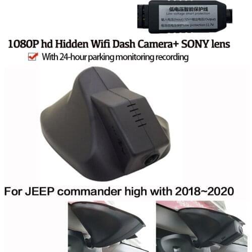 Car DVR Wifi Video Recorder Dash Cam Camera For JEEP commander high with 2018 2019 2020 Novatek 96658 Night Vision high quality