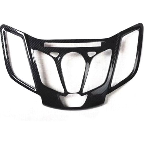 For Ford Fiesta 2009-2013 Left Hand Drive Car Dashboard Central CD Type Decoration Frame Trim Styling