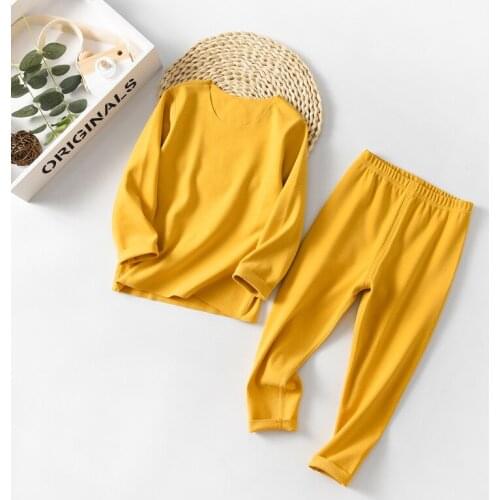 2-18Y Childrens Thermal Underwear 2020New Autumn Winter Pajamas for Boys Clothes Teens Long Johns Girl Pajamas Set Kids Clothes