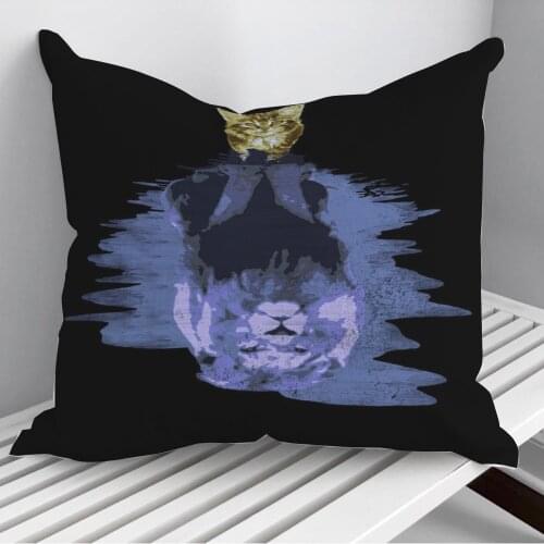 Believe in Yourself Cat Throw Pillows Cushion Cover On Sofa Home Decor 45*45cm 40*40cm Gift Pillowcase Cojines Dropshipping