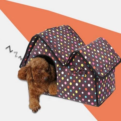 Double room with a lovely indoor cat house dog kennel pet puppy dog bed house warm in the winter