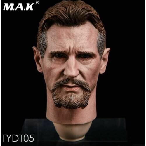 TYDT05 1:6 scale Figure Accessory Liam Neeson Ras al Ghul Head Sculpt Head Carved Sculpt for 12" action figure collection toys