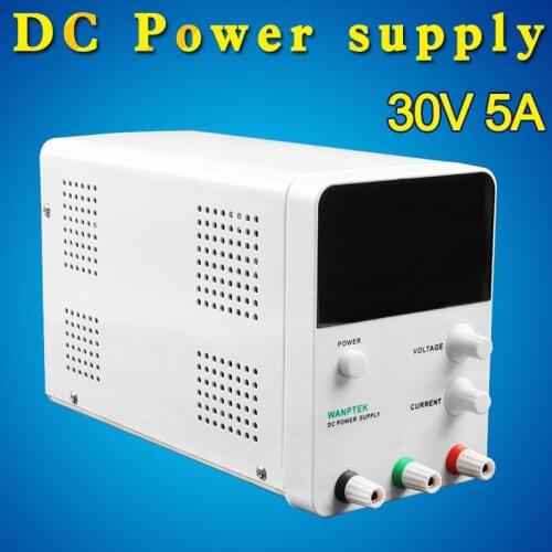 30V 5A DC Power Supply Direct Current With 4 Digits 0.56" Blue LED Constant Voltage and Current Crossover Switching Power