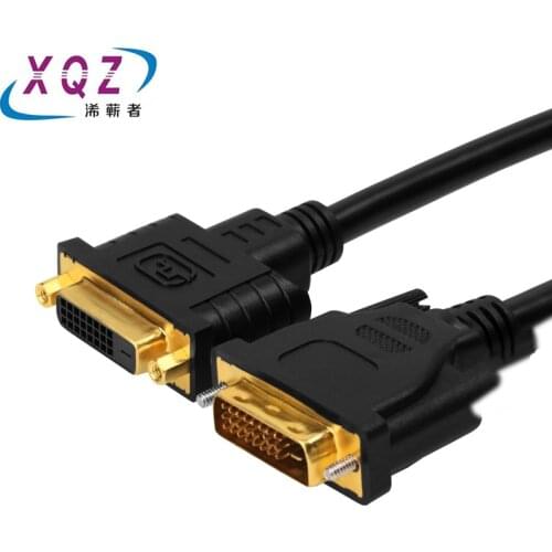 1.5M DVI extension cable DVI-D 24+1 male to female extension cable DVI M/F cable PVC black jacket with double significant rings