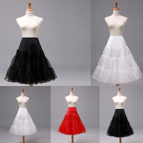 HONGFUYU Short Tulle Cos Lolita Petticoat Crinoline Wedding Bridal Petticoat for Wedding Dresses Underskirt Rockabilly Tutu