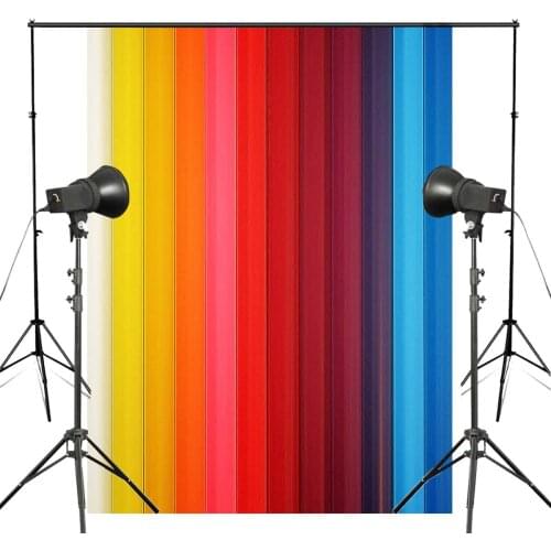 Beautiful Colorful Lines Photography Background Rainbow Backdrop Kids Photo Studio Backdrop Wall 5x7ft