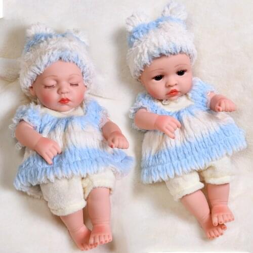 35CM Sleeping Reborn Baby Doll Full Silicone Body Baby Dolls Waterproof Soft Lifelike Real Reborn Bebe Toys Gifts For Children