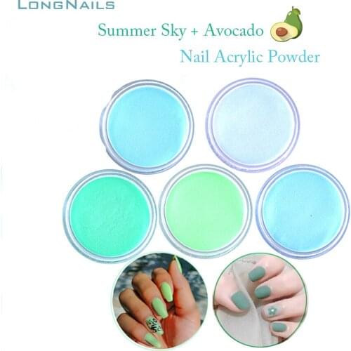 1fl.oz Summer Green+Blue Acrylic Nail 30g/Bottl Strawberry Pink,Nude,Brown EMA Dipping Carve 2in1 Nail Acrylic Powder 2021:Color