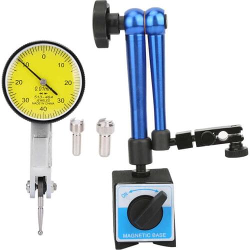 Digital Dial Indicator Magnetic Flexible Base Holder Stand with Dial Test Indicator Gauge Blue Reloj Comparador
