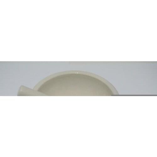 216mm Porcelain Mortar and Pestle Mixing Grinding Bowl Set White Lab Kit Tools