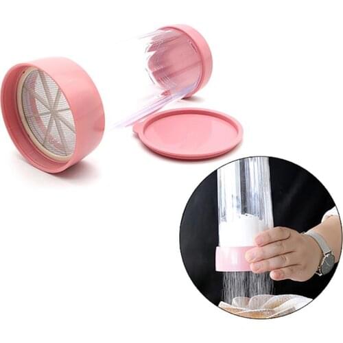 New Mesh Flour Sifter Mesh Flour Bolt Sifter Manual Sugar Icing Shaker Mechanical Baking Shaker Sieve Kitchen Tools