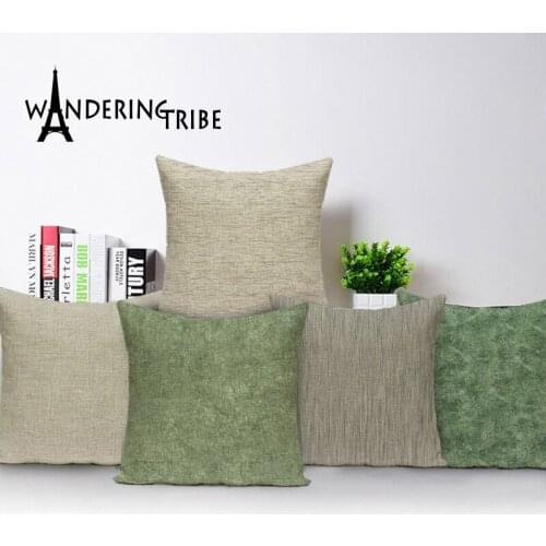 Solid Color Pillow Cover Simple Cushion Cover Sofa 45 X 45 Throw Pillows Home Decorative Bed Linen Pillow Case for Living Room