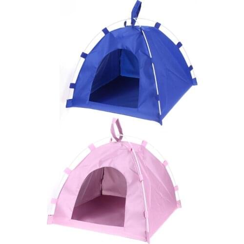 Portable Foldable Cute Pet Dogs Tent Outdoor Indoor Tent For Kitten Cat Small Dog Puppy Kennel Room Cats Nest House