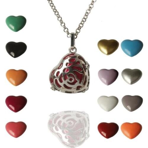 Hollowed big rose angel srufer necklace Mexican music pregnancy heart belly ball fashion jewelry