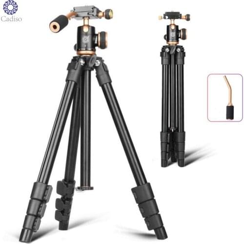 Cadiso Q160S Camera Video Lightweight Travel Phone Tripod Stand Photo Photography for Universal DSLR Camera Tripod with Ballhead