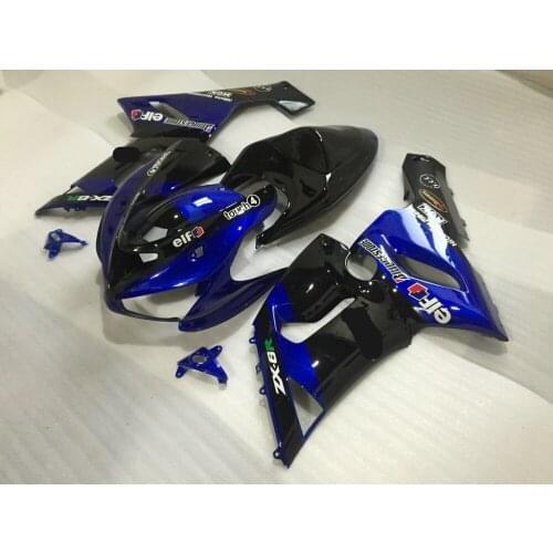 Blue gloss black Fairing kit for KAWASAKI Ninja ZX6R 05 06 ZX 6R 636 2005 2006 zx 6r ABS Motorcycle Fairings set +7 gifts SX93