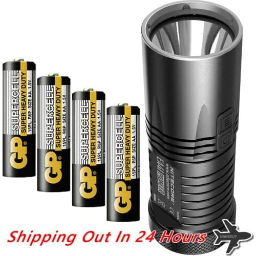 Discount NITECORE EA41 EA41W 4AA Battery 1020 Lumen XML2 U2 LED Flashlight Camping Outdoor Hiking Rescue Portable Tactical Torch