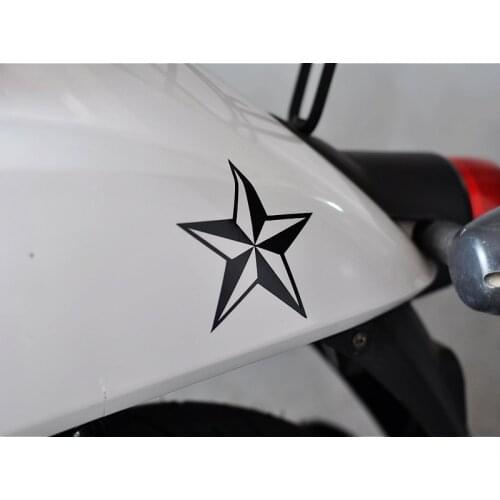 XGS DECAL car stickers nautical star five-pointed star car motorcycle electric motor reflective stickers