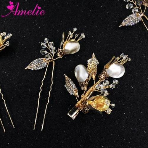 Charming Blossom Hair Accessories Barrette And Bobby Pins Bridal Headpiece Hair Clip For Wedding Photo Dress