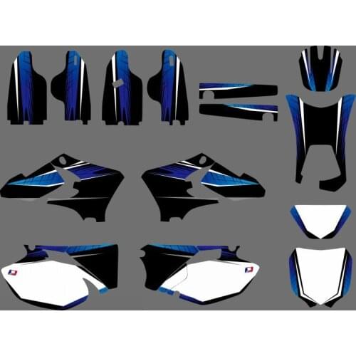 0499 Power NEW TEAM GRAPHICS BACKGROUNDS Decal Sticker For Yamaha WR250F WR450F WRF 250 450 WR 250F 450F 2005 2006 Customizable