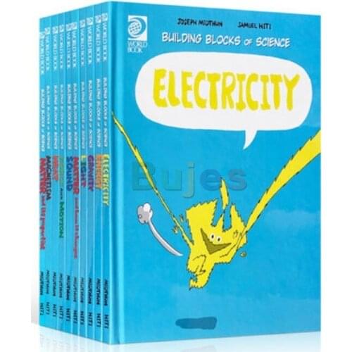 10 books/set,Building Blocks of Physical Science,children nature science teaching books,picture color book, bed time story book