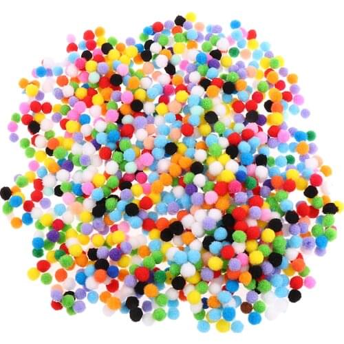 100/500/1000pcs Felt Balls Pompom Balls for DIY Crafts Sewing Decoration 10/15/25/30/40/50mm