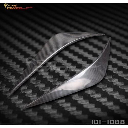 2PCS For Subaru Legacy 2009 Carbon Fiber Modified Lamp Eyebrow