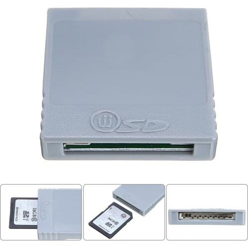 SD Memory Card Converter Adapter Suitable for Nintendo Gamecube/Wii Consoles NGC Port Video Game Console Card Reader Accessories