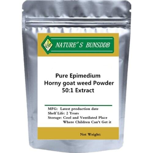 Pure Epimedium Horny goat weed Powder 50:1 Extract