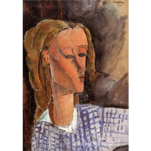 Art Gift Portrait of Beatrice Hastings Amedeo Modigliani Painting on Canvas High quality Hand painted